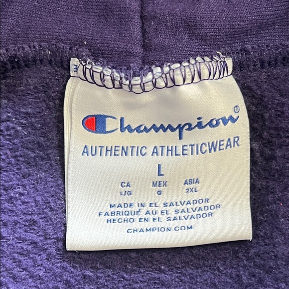 JMU Champion Purple Hoodie James Madison University Mens Size Large - Picture 8 of 12